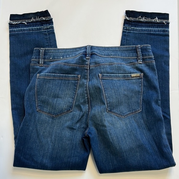 White House Black Market Classic Rise Ball Chain Slim Ankle Jeans Sz 6 - Picture 8 of 12